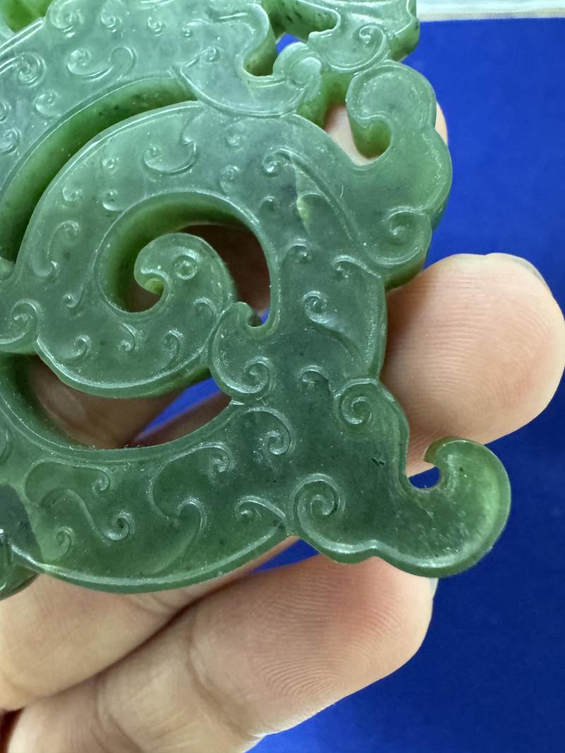十八世紀 碧玉螭龍佩 - 图8
