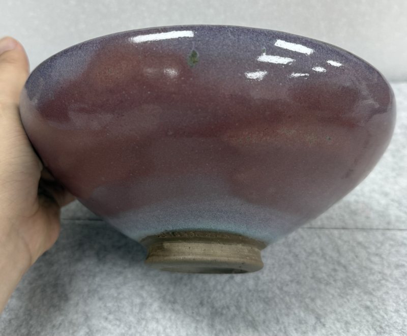 金—元 鈞窯紫斑碗 - 图5