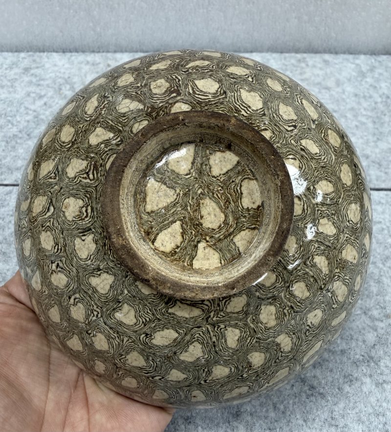 金 磁州窯系絞胎紋碗 - 图9