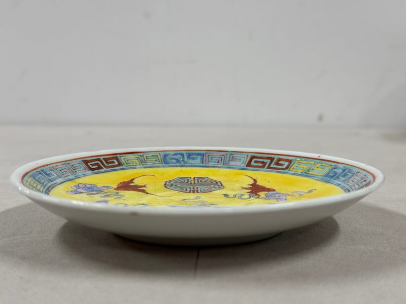 民國 黃地粉彩「萬壽無疆」餐具一套 - 图45