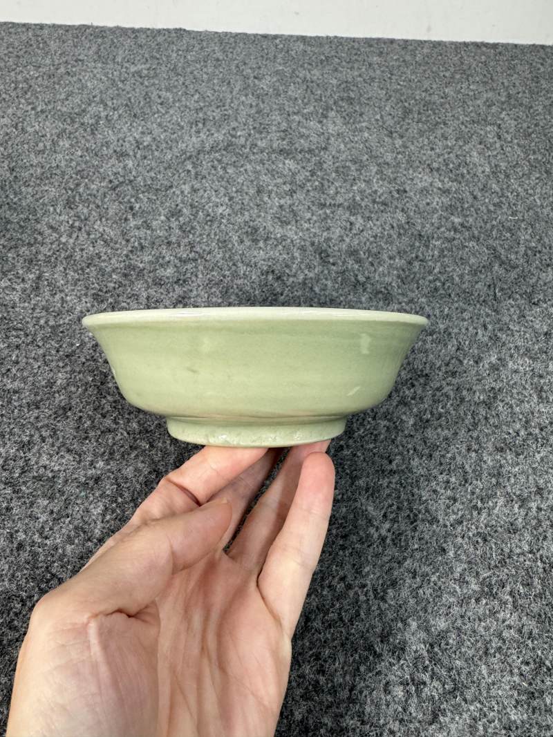 元 龍泉窯青釉印花洗一對 - 图7