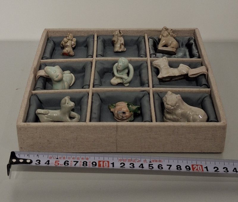 唐-宋 動物及人物瓷塑小擺件一組 - 图10