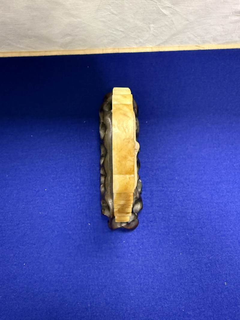 清乾隆 玉雕雙龍雙鳳「長宜子孫」出廓璧 - 图11