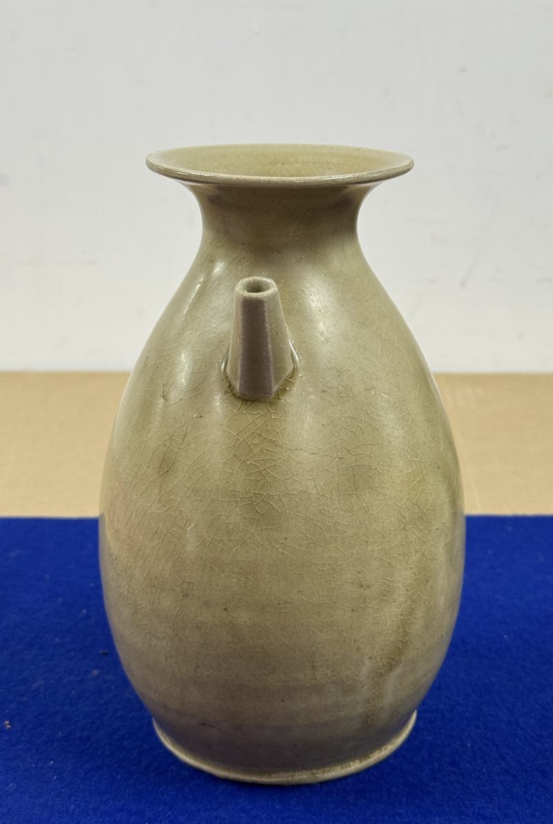 越窯青釉執壺 - 图3