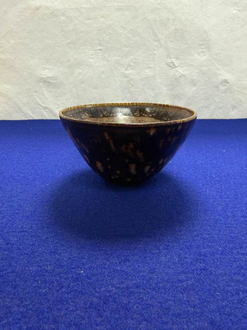 吉州窯剪紙貼花梅竹鴛鴦茶碗 - 图6