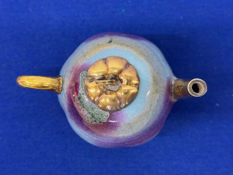鈞窯藍釉紫斑壺 - 图6