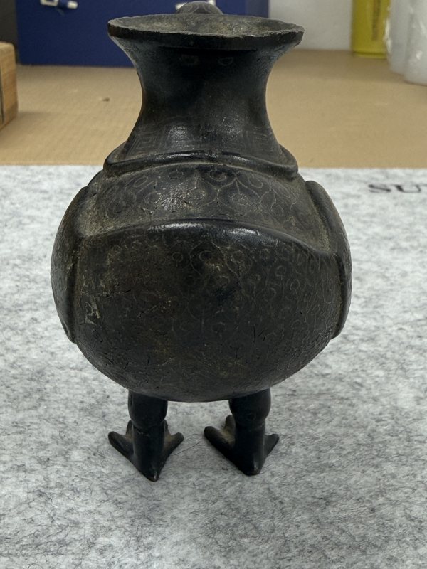 宋 錯金銀鳧形水注 - 图10