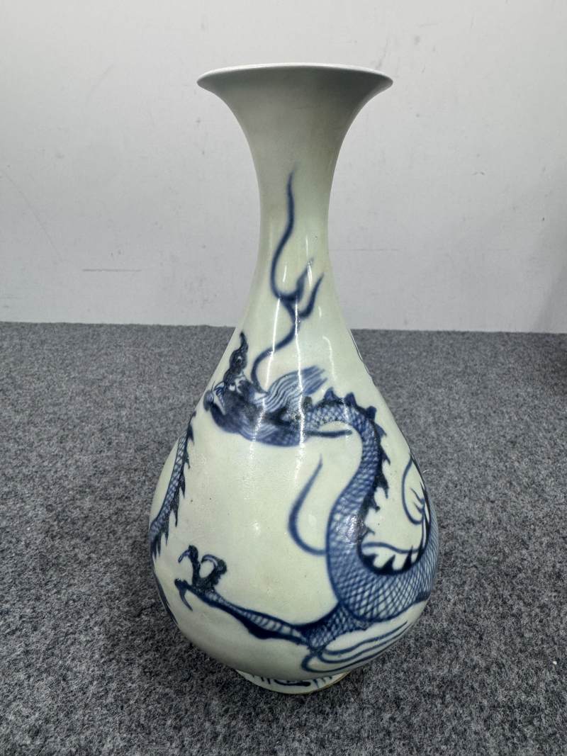 元 青花龍紋玉壺春瓶 - 图6