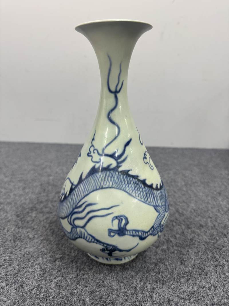元 青花龍紋玉壺春瓶 - 图7