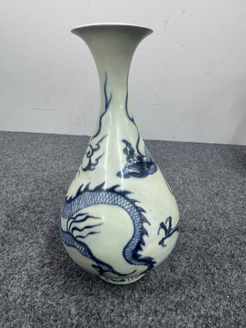 元 青花龍紋玉壺春瓶 - 图8
