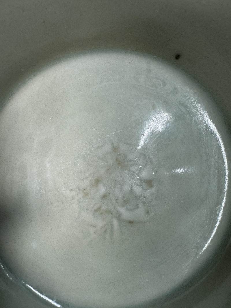 元 龍泉窯青釉印花洗一對 - 图15