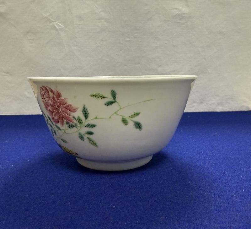 清光緒 粉彩花卉紋碗一對 - 图4
