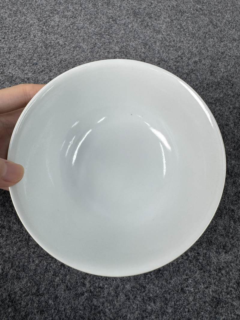 清道光 粉彩喜鵲臥鹿壽桃紋碗 - 图9