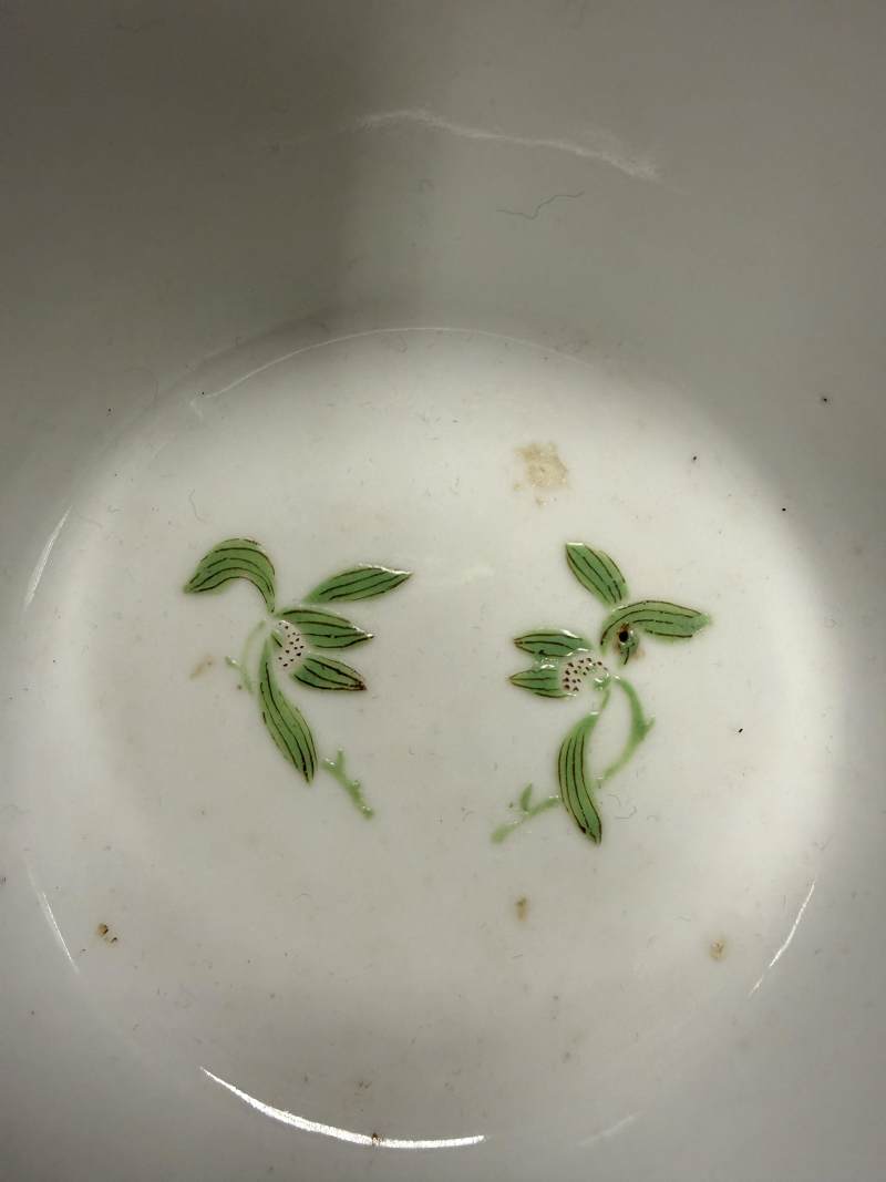 清光緒 粉彩花卉紋碗一對 - 图8