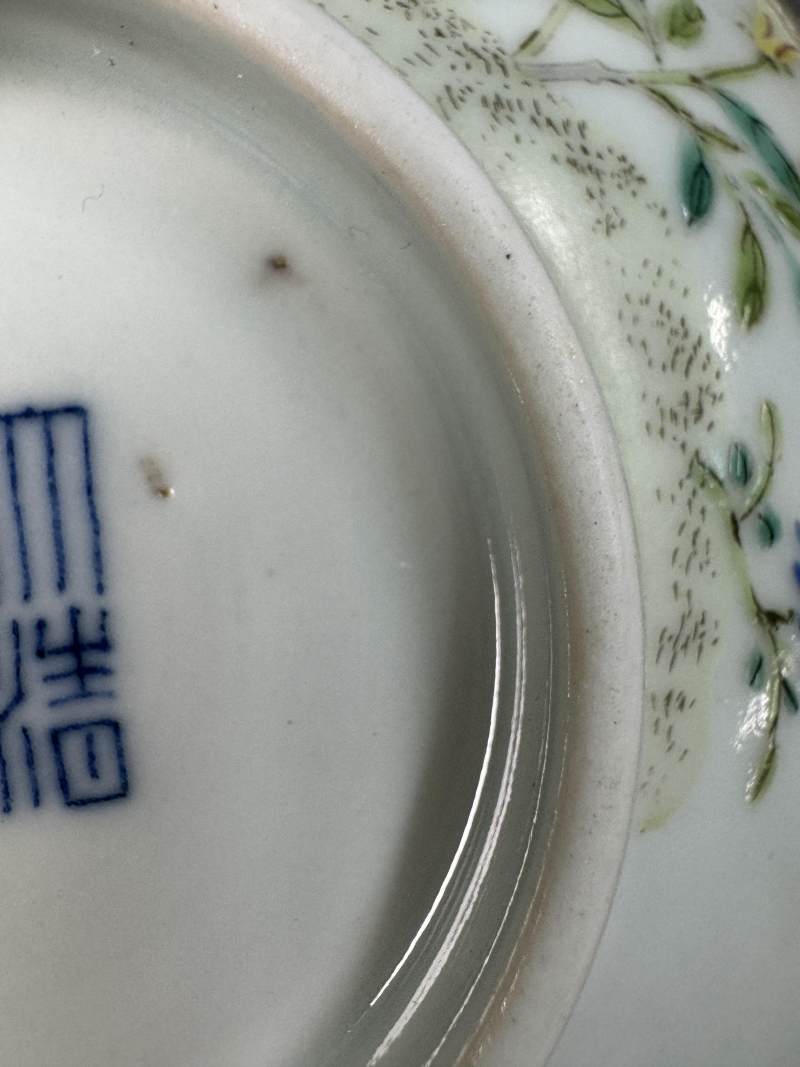 清道光 粉彩花卉紋碗 - 图20