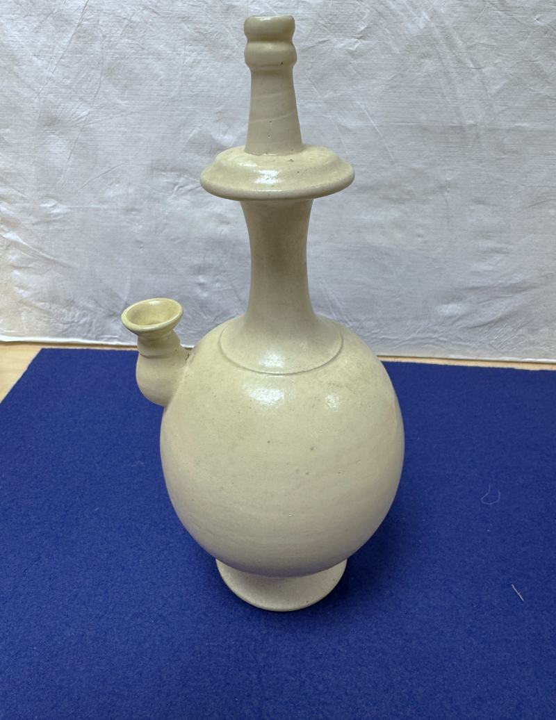 鞏縣窯白釉淨瓶 - 图4