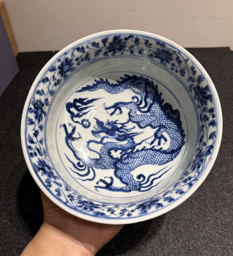 元 青花雲龍紋碗 - 图8