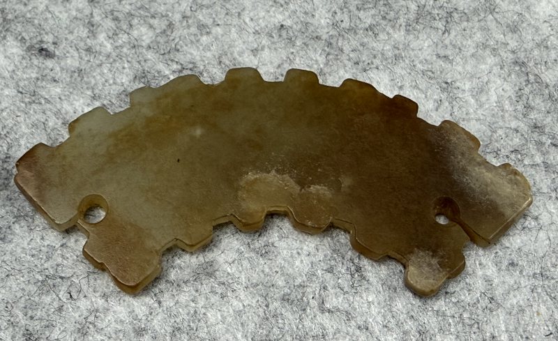 春秋  青白玉雙龍首璜 - 图3