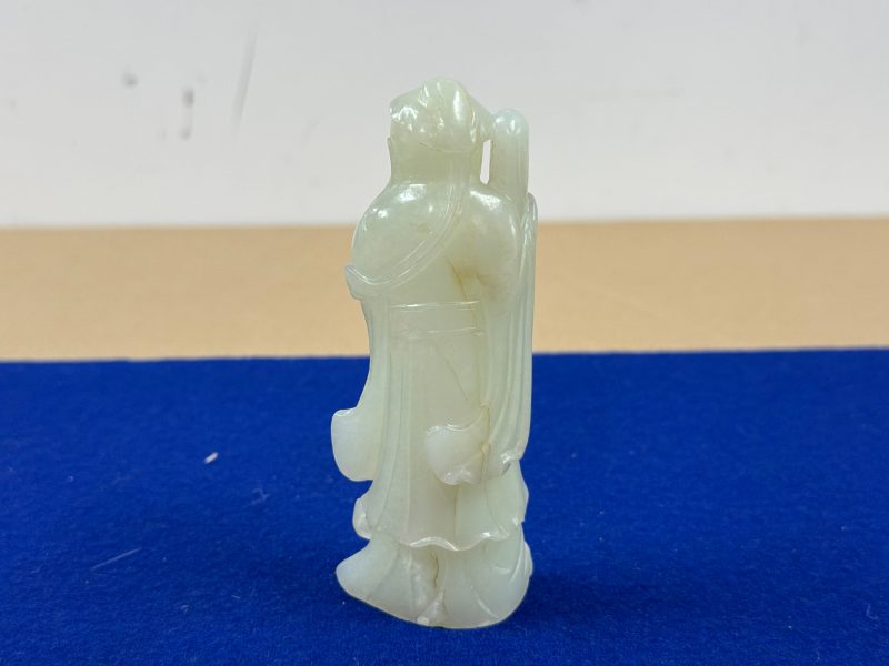清 白玉攜琴高士 - 图4