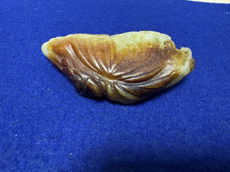元 玉雕沁色年年有餘 - 图7