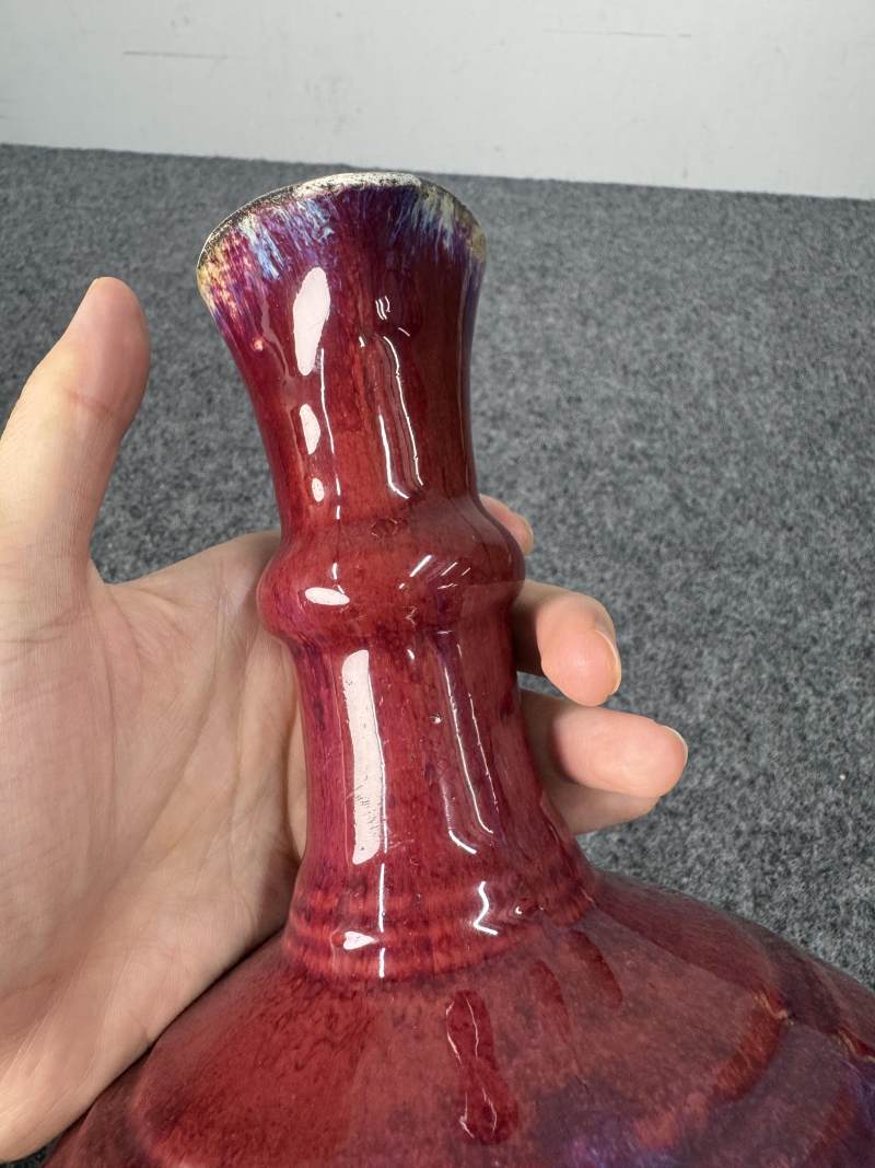 清雍正 窯變釉花澆 - 图8