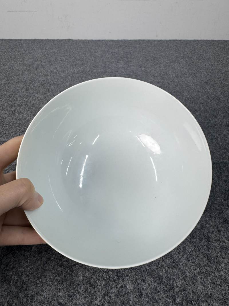 清嘉慶 黃地綠彩雲龍紋碗 - 图8