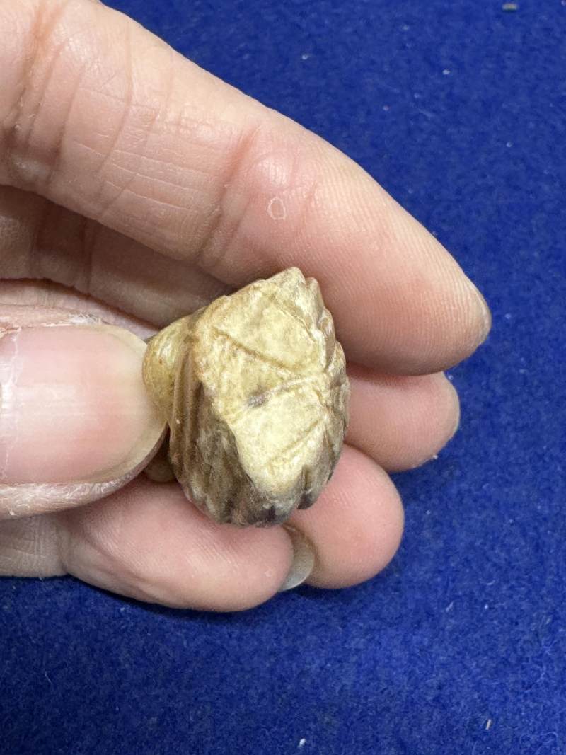 玉胡人、玉人和瑪瑙童子持靈芝各一件 - 图38