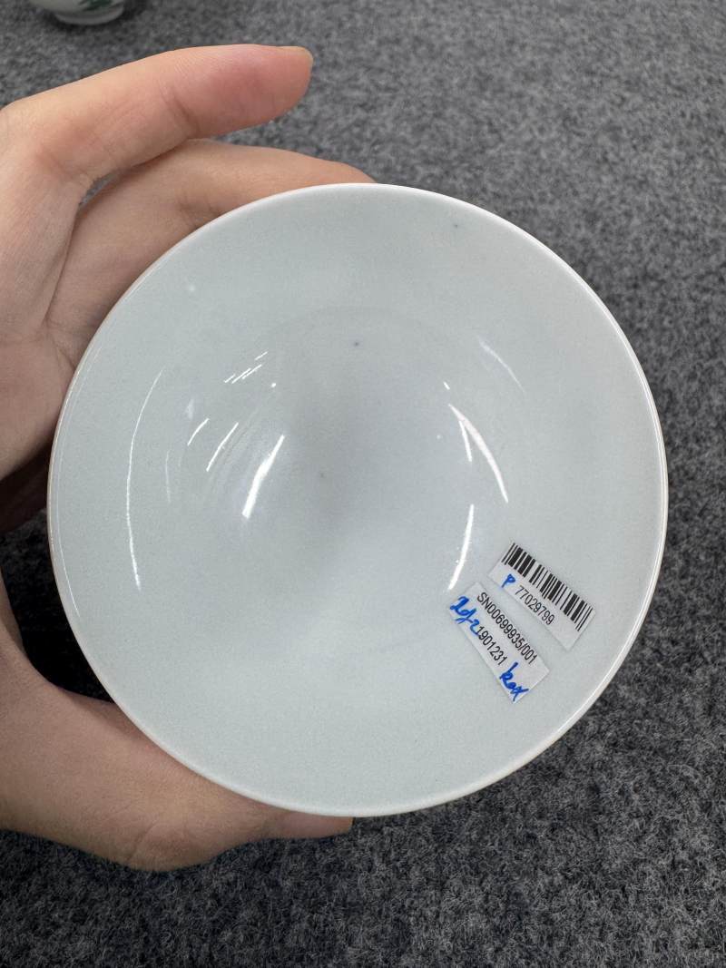 清雍正 鬥彩竹紋茶圓一對 - 图20