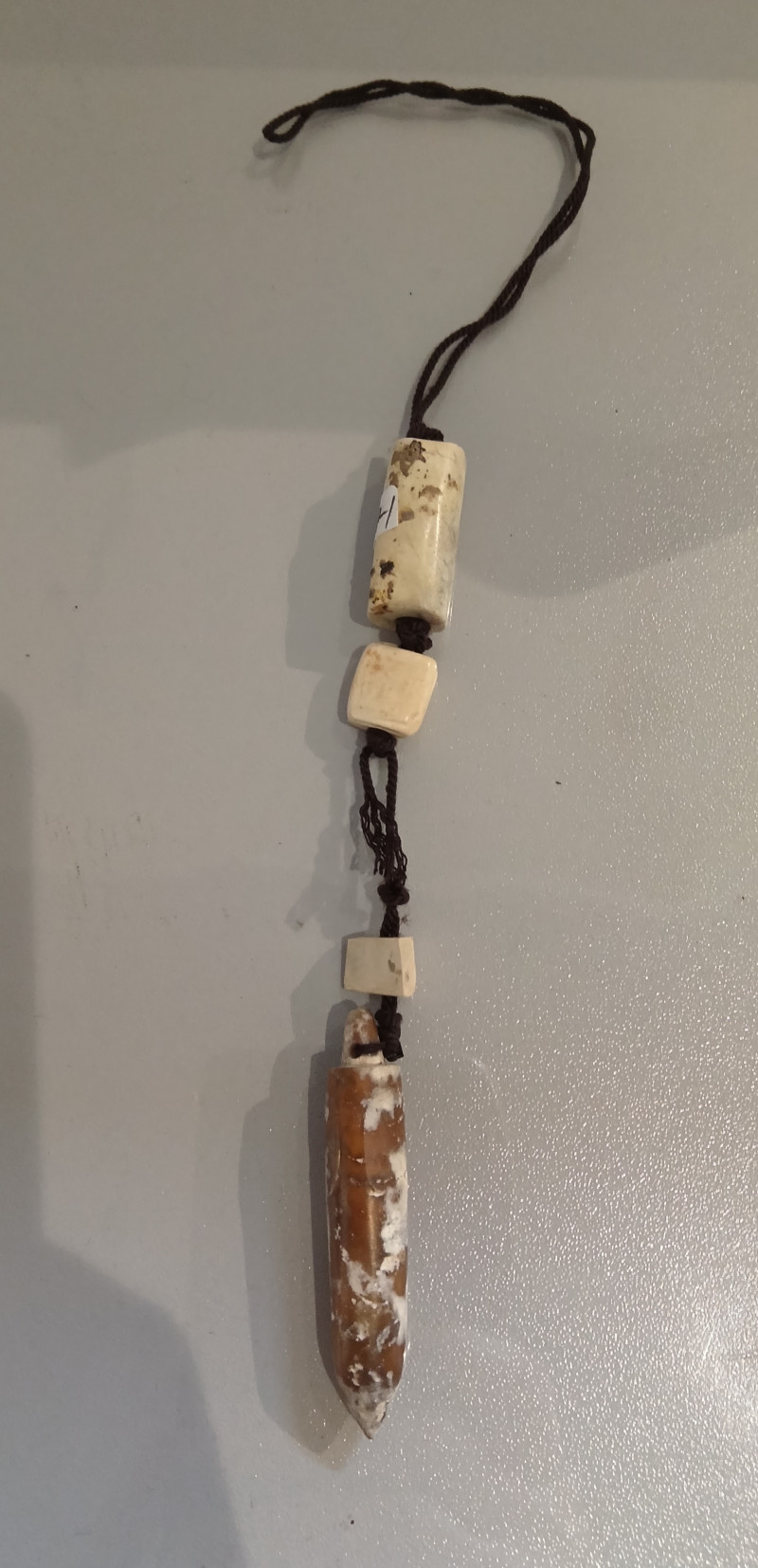 良渚文化  青白玉多寶串（一串四件） - 图5
