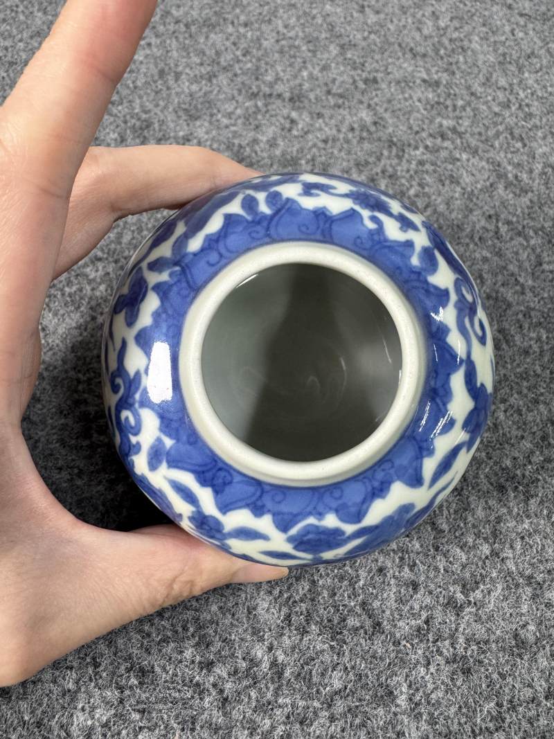 明萬曆 青花龍紋水丞 - 图12