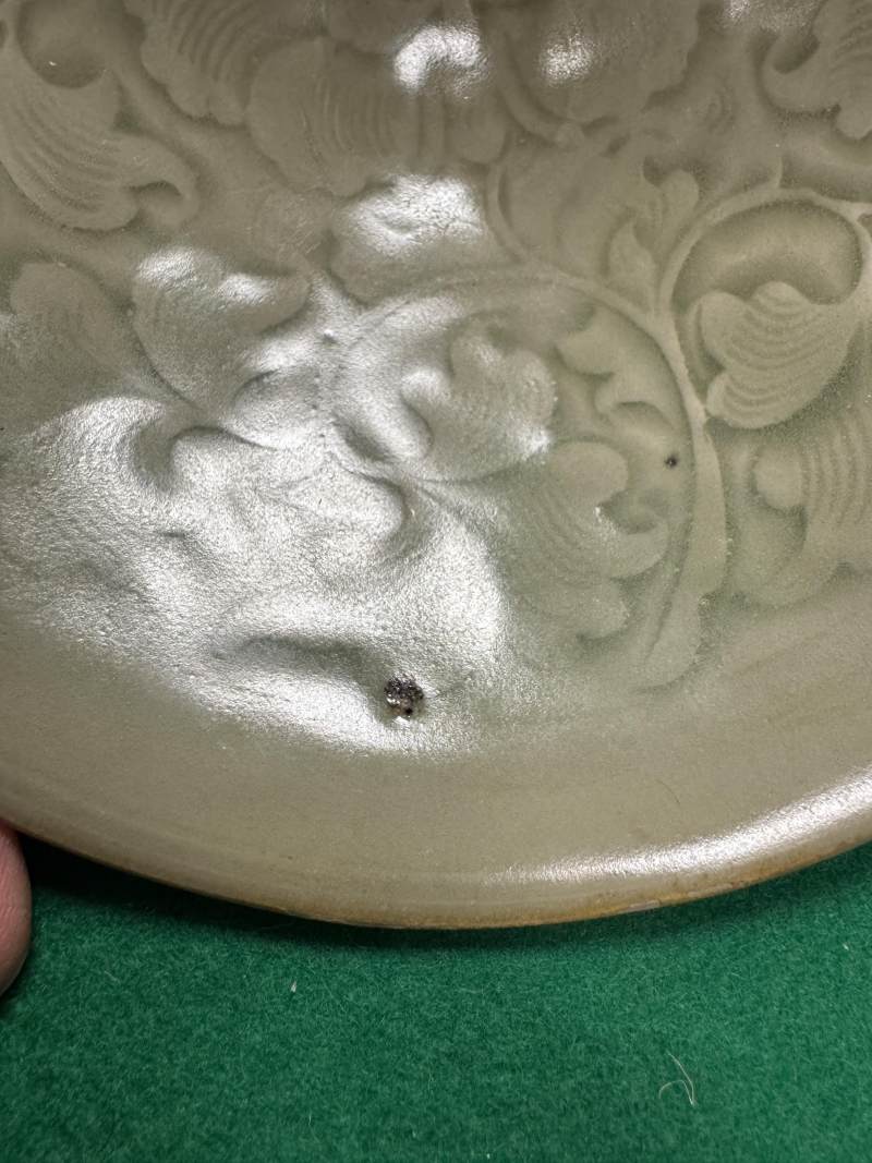 耀州窯青釉刻劃花卉紋碗 - 图9