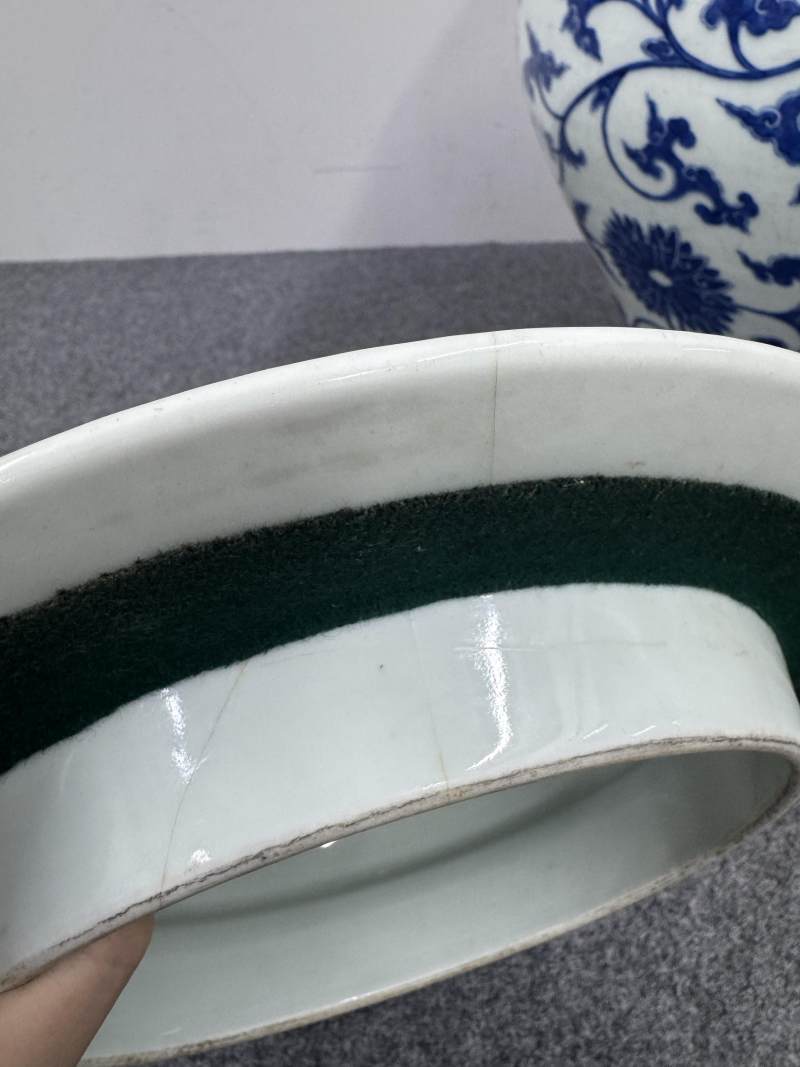 清道光 青花纏枝蓮紋蓋罐 - 图24