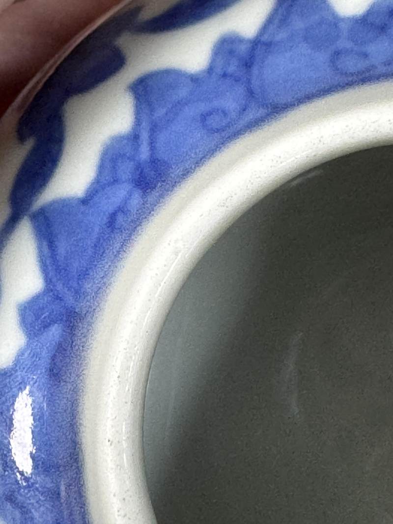 明萬曆 青花龍紋水丞 - 图14