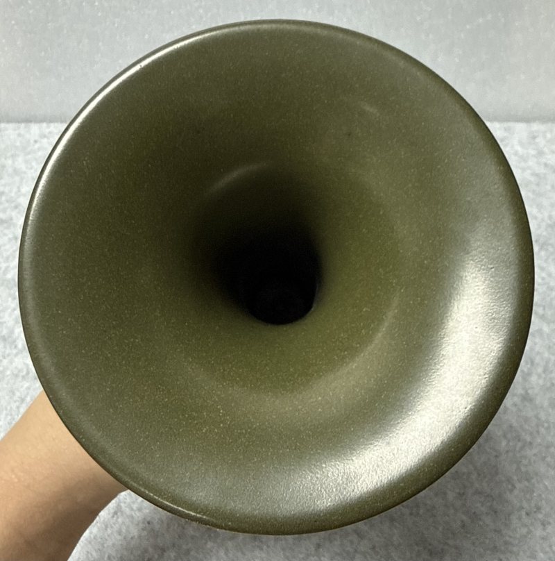 清乾隆茶葉末釉花觚 - 图9