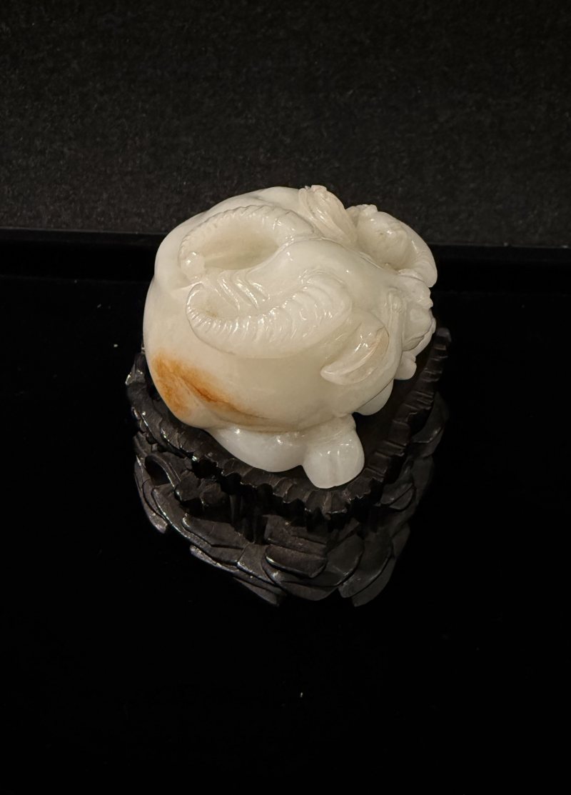 清乾隆  白玉童子牧牛擺件 - 图6