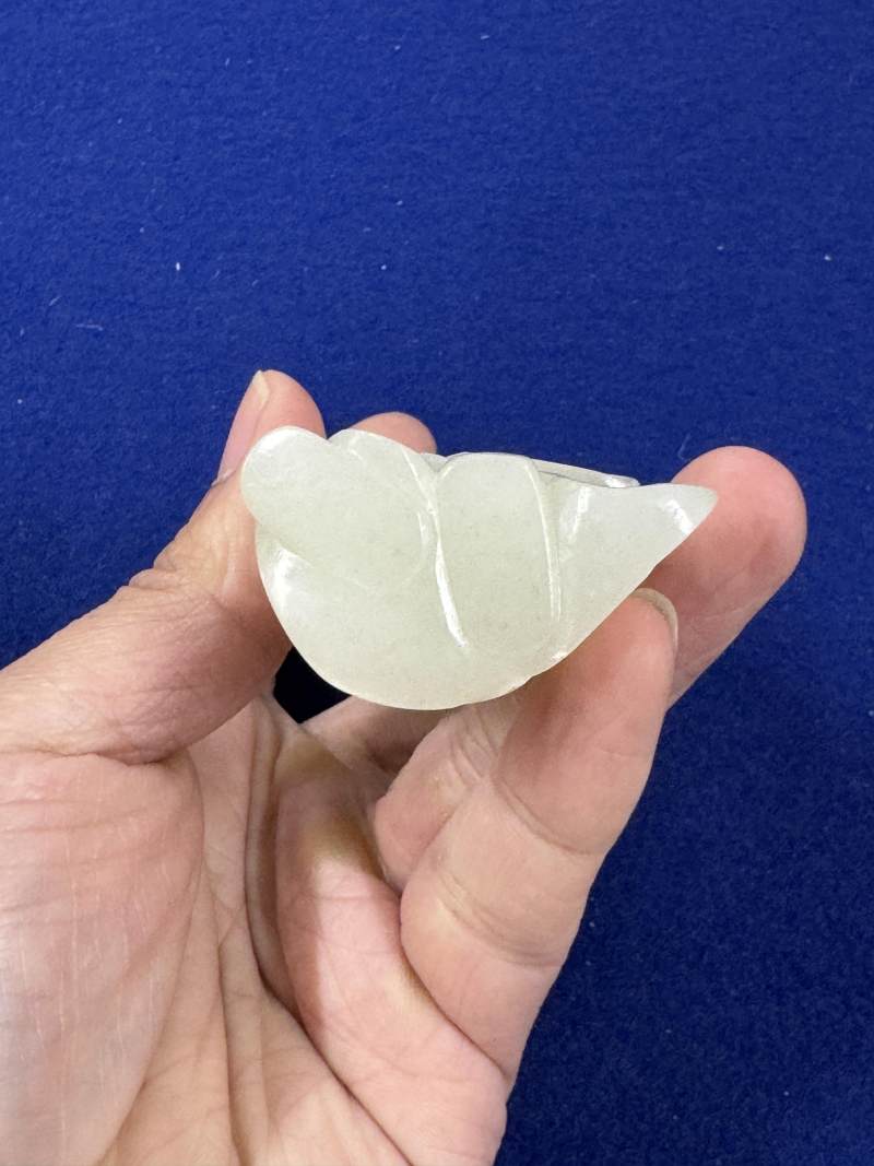 清 白玉攜琴高士 - 图13
