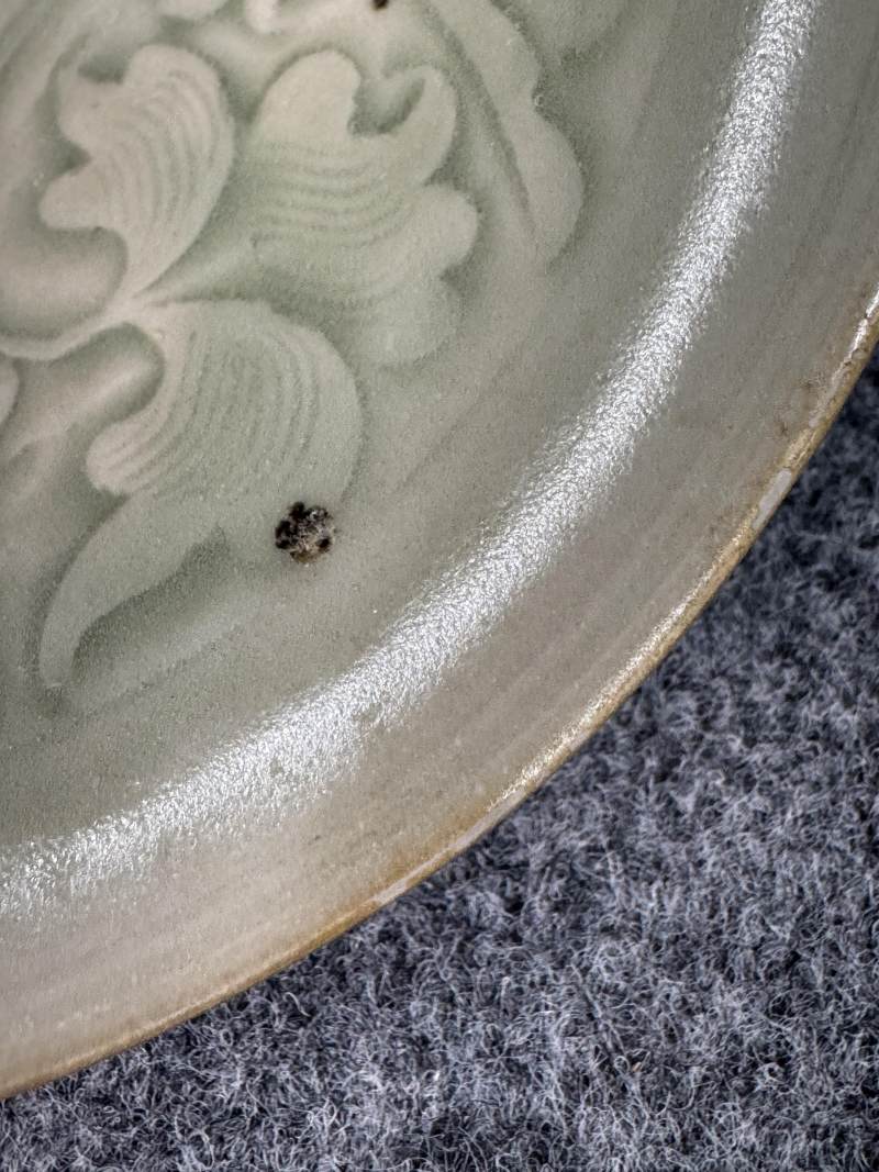 耀州窯青釉刻劃花卉紋碗 - 图14