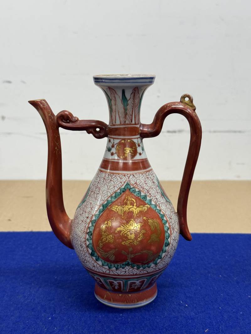 十六世紀 彩繪描金開光花卉紋執壺 - 图3