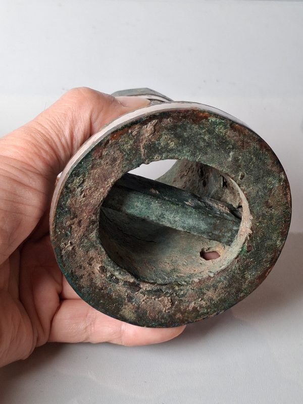 戰國錯金銀銅車軎一對 - 图8