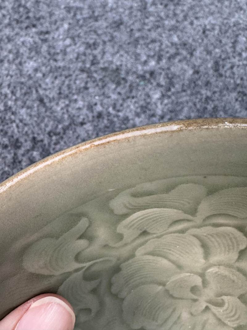 耀州窯青釉刻劃花卉紋碗 - 图15