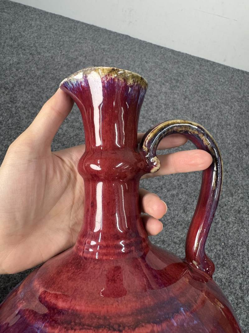 清雍正 窯變釉花澆 - 图12