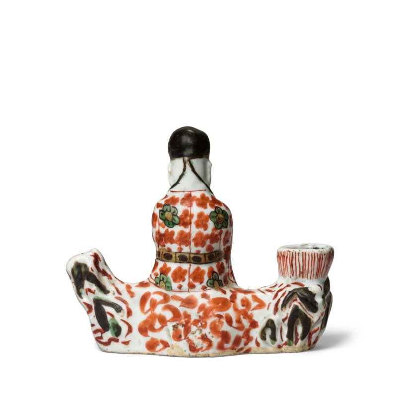 十七世紀 五彩高士形筆洗及水滴 | A POLYCHROME ENAMELLED 'SCHOLAR' BRUSHWASHER AND WATERDROPPER - 图4