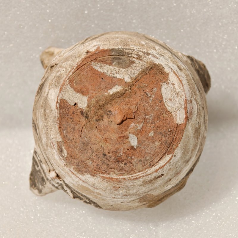 东汉 彩绘灰陶三层多枝灯 - 图4