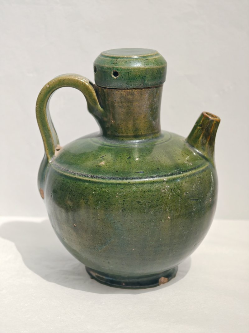 唐或辽金 绿釉茶具一组 - 图3
