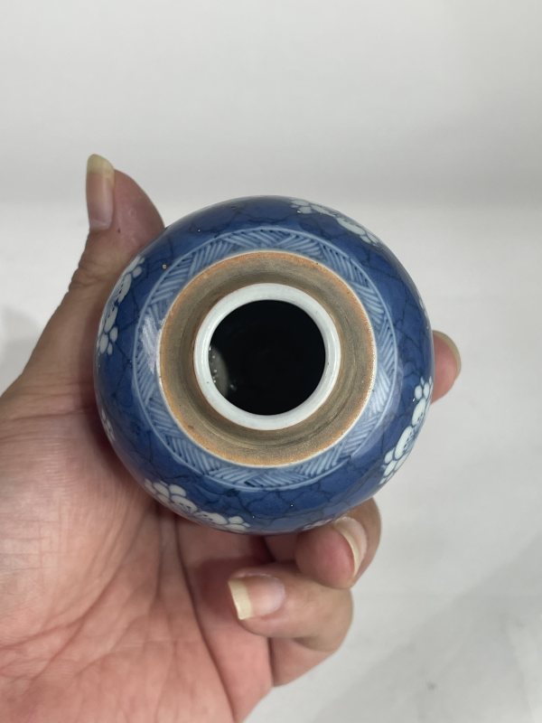 解放后 青花冰梅纹小罐 - 图5