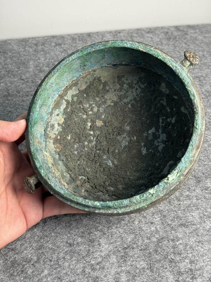 青銅蟠虺紋蓋鼎 - 图12
