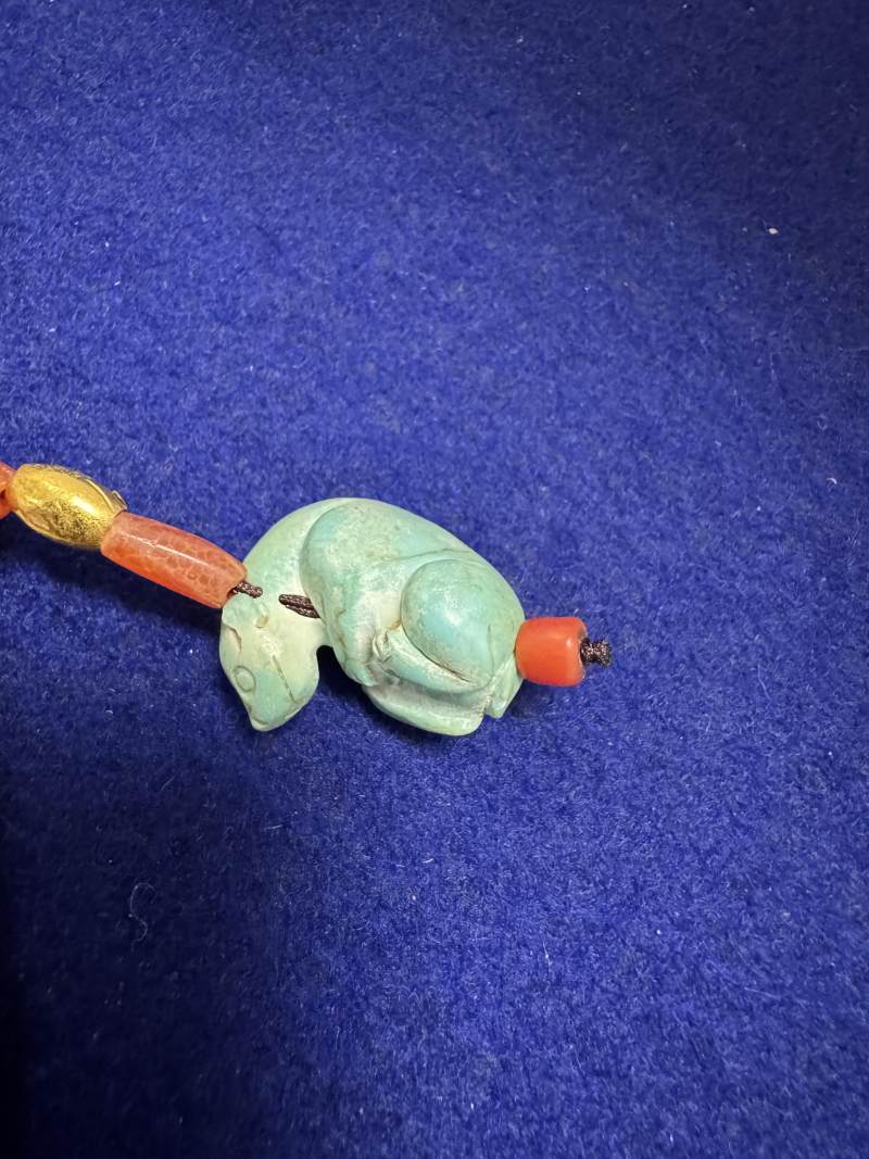 舊玉管、南紅瑪瑙、綠松石串飾 - 图14