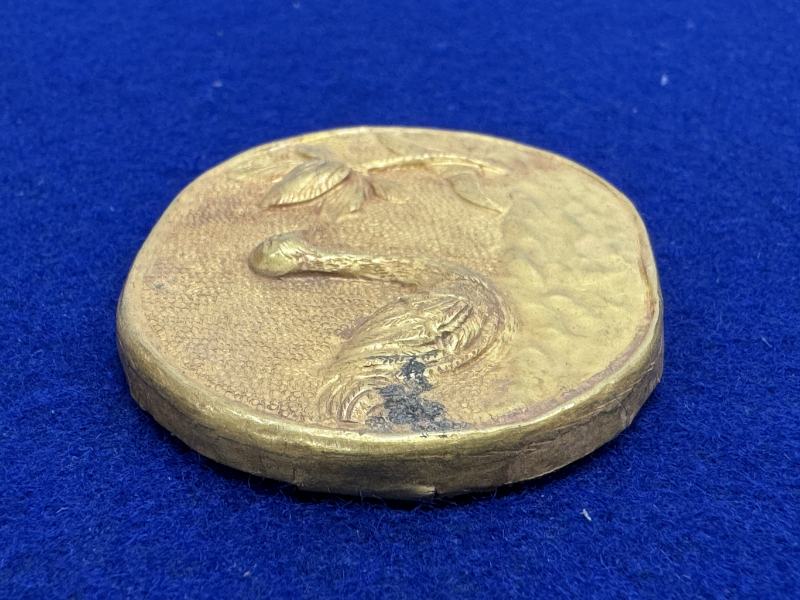 元-明 金質荷塘圖帶板一套十件 - 图55
