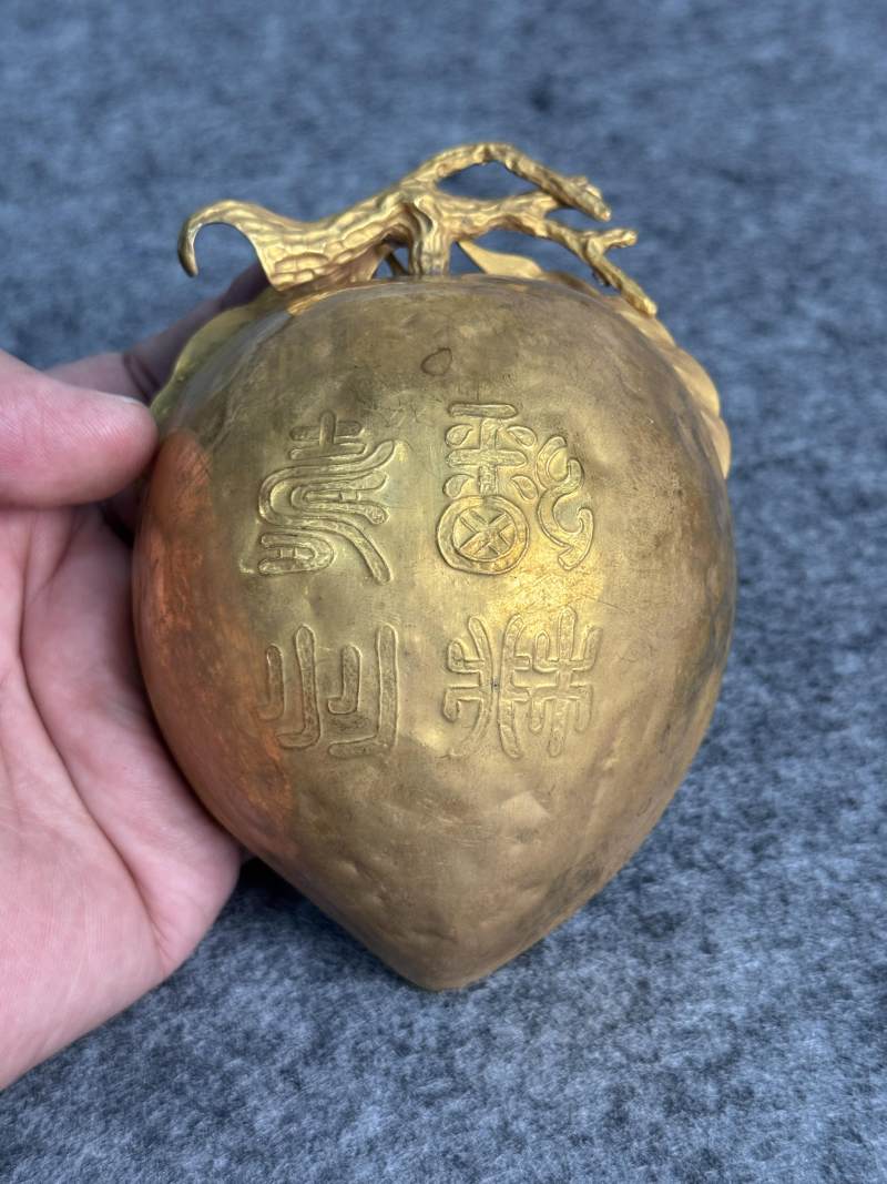 金質壽桃杯連托 - 图13