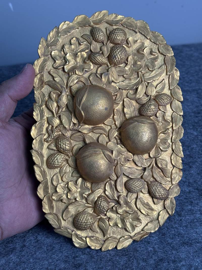 金質壽桃杯連托 - 图14